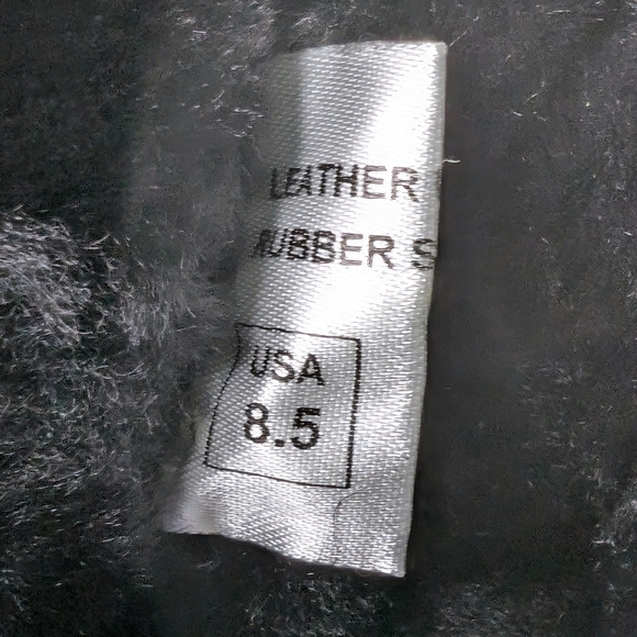 ROSS & SNOW STEFANA BLACK CAMO LEATHER MOTO BOOT SHEARLING ITALY.. Size..8.5 - Picture 6 of 9